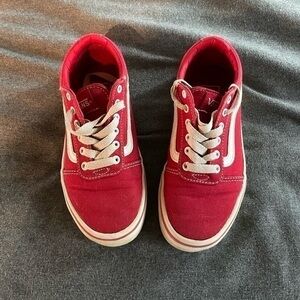 Old Skool Youth Red Vans size 13